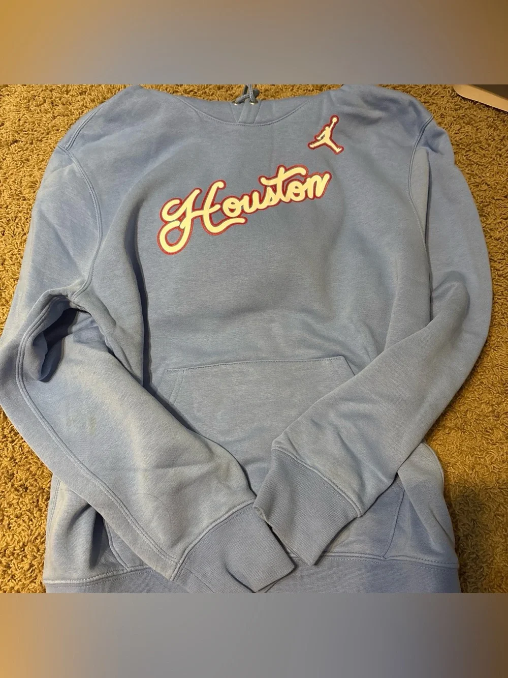 Houston Light Blue mens Sweatshirt